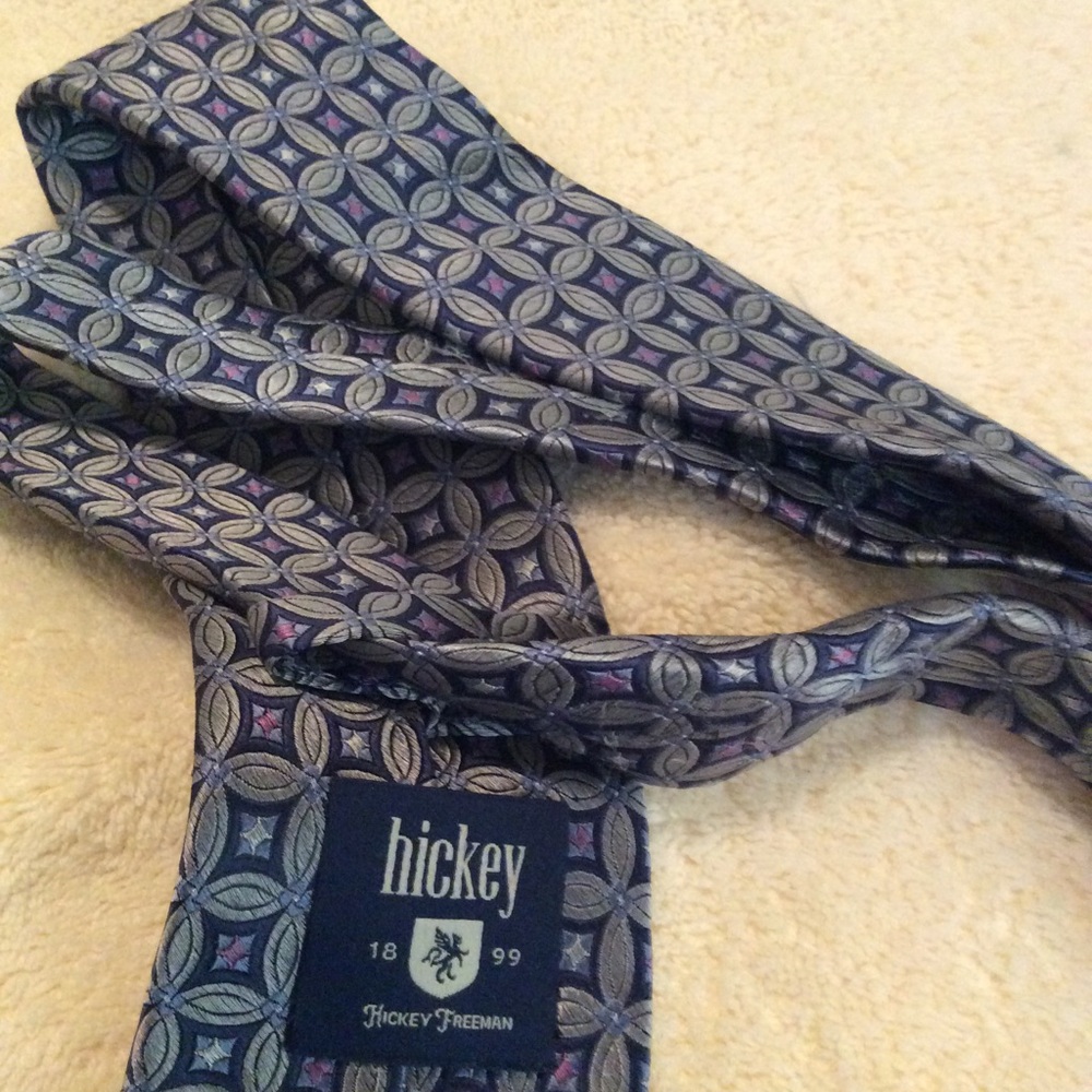 Hickey Freeman Silk Necktie